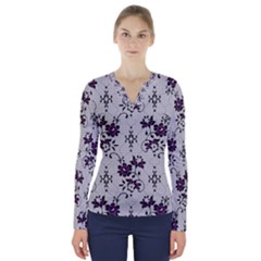 V-Neck Long Sleeve Top 