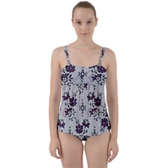 Twist Front Tankini Set 