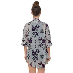 Open Front Chiffon Kimono 