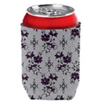 Elegant Purple Floral Jacquard Mesh Lace Fabric Can Holder