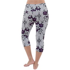 Lightweight Velour Capri Yoga Leggings 