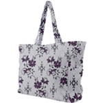 Elegant Purple Floral Jacquard Mesh Lace Fabric Simple Shoulder Bag