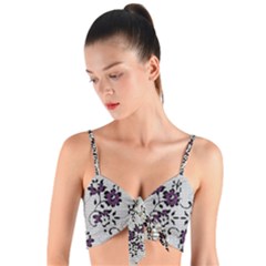 Woven Tie Front Bralet 