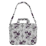 Elegant Purple Floral Jacquard Mesh Lace Fabric MacBook Pro 15  Shoulder Laptop Bag