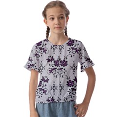 Kids  Cuff Sleeve Scrunch Bottom T-Shirt 