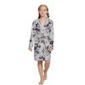 Kids  Long Sleeve Velvet Lounge Robe 