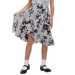 Kids  Ruffle Flared Wrap Midi Skirt 