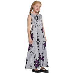 Kids  Satin Sleeveless Maxi Dress 