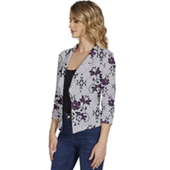 Women s Casual 3/4 Sleeve Spring Jacket 