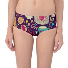 Mid-Waist Bikini Bottoms 