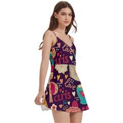 Body Wrap Sleeveless V-Neck Mini Dress 