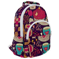 Rounded Multi Pocket Backpack 