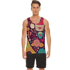 Men s Wide Collar Tank Top 