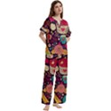 Short Sleeve Long Pants Satin Pajamas Set 