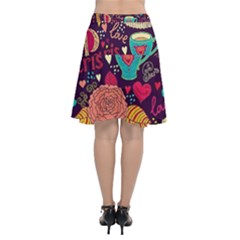 Chiffon Wrap Front Skirt 