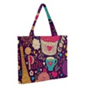 Zipper Medium Tote Bag Front