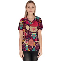 Women s V-Neck Scrub Top 