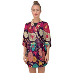 Half Sleeve Chiffon Kimono 