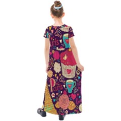 Kids  Short Sleeve Maxi Dress 