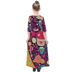 Kids  Quarter Sleeve Maxi Dress 