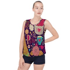 Bubble Hem Chiffon Tank Top 