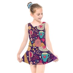 Kids  Skater Dress Swimsuit 