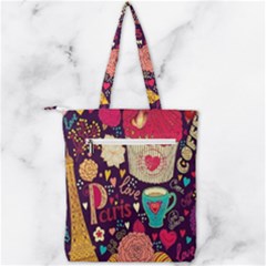 Double Zip Up Tote Bag 