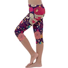 Kids  Lightweight Velour Capri Leggings  