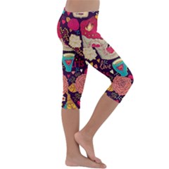 Kids  Lightweight Velour Capri Leggings  