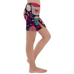 Kids  Lightweight Velour Capri Yoga Leggings 