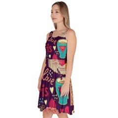 Knee Length Skater Dress With Pockets 