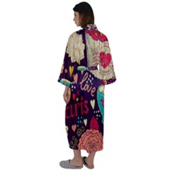 Maxi Satin Kimono 