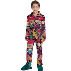 Kids  Long Sleeve Velvet Pajamas Set 