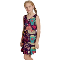 Kids  Sleeveless Tiered Mini Dress 