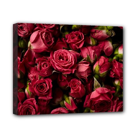 Floral Buds Of Roses Beautiful Flowers Canvas 10  x 8  (Stretched) from ArtsNow.com