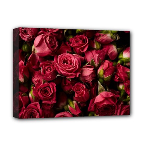 Floral Buds Of Roses Beautiful Flowers Deluxe Canvas 16  x 12  (Stretched)  from ArtsNow.com