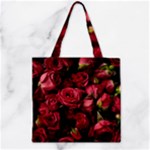 Floral Buds Of Roses Beautiful Flowers Zipper Grocery Tote Bag