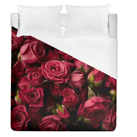 Floral Buds Of Roses Beautiful Flowers Duvet Cover (Queen Size) from ArtsNow.com