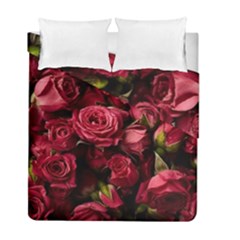 Floral Buds Of Roses Beautiful Flowers Duvet Cover Double Side (Full/ Double Size) from ArtsNow.com