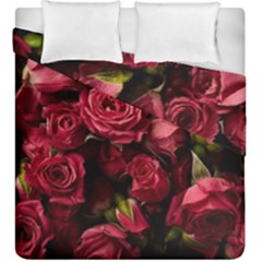 Floral Buds Of Roses Beautiful Flowers Duvet Cover Double Side (King Size) from ArtsNow.com