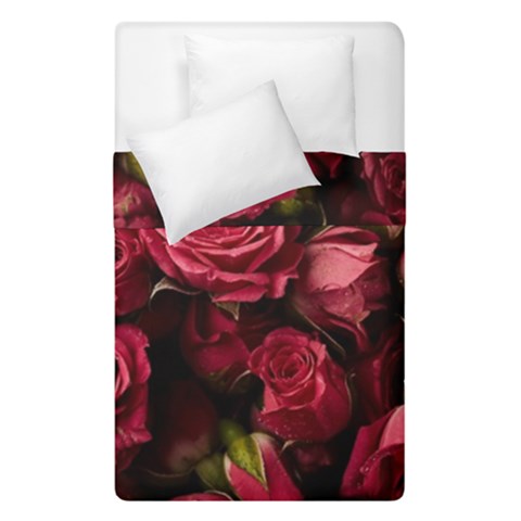 Floral Buds Of Roses Beautiful Flowers Duvet Cover Double Side (Single Size) from ArtsNow.com