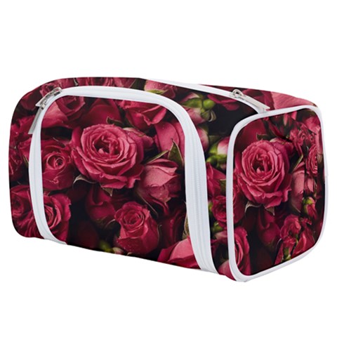 Floral Buds Of Roses Beautiful Flowers Toiletries Pouch from ArtsNow.com