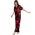 Short Sleeve Long Pants Satin Pajamas Set 