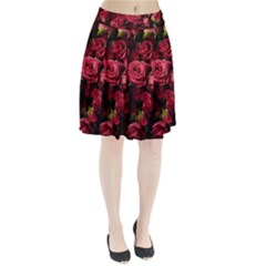 Floral Buds Of Roses Beautiful Flowers Pleated Skirt from ArtsNow.com