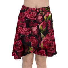 Chiffon Wrap Front Skirt 