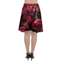 Chiffon Wrap Front Skirt 