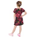 Kids  Short Sleeve Velvet Dress 