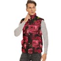 Men s High Neck Button Up Puffer Vest 