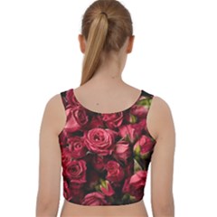 Velvet Racer Back Crop Top 