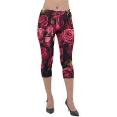 Lightweight Velour Capri Leggings  